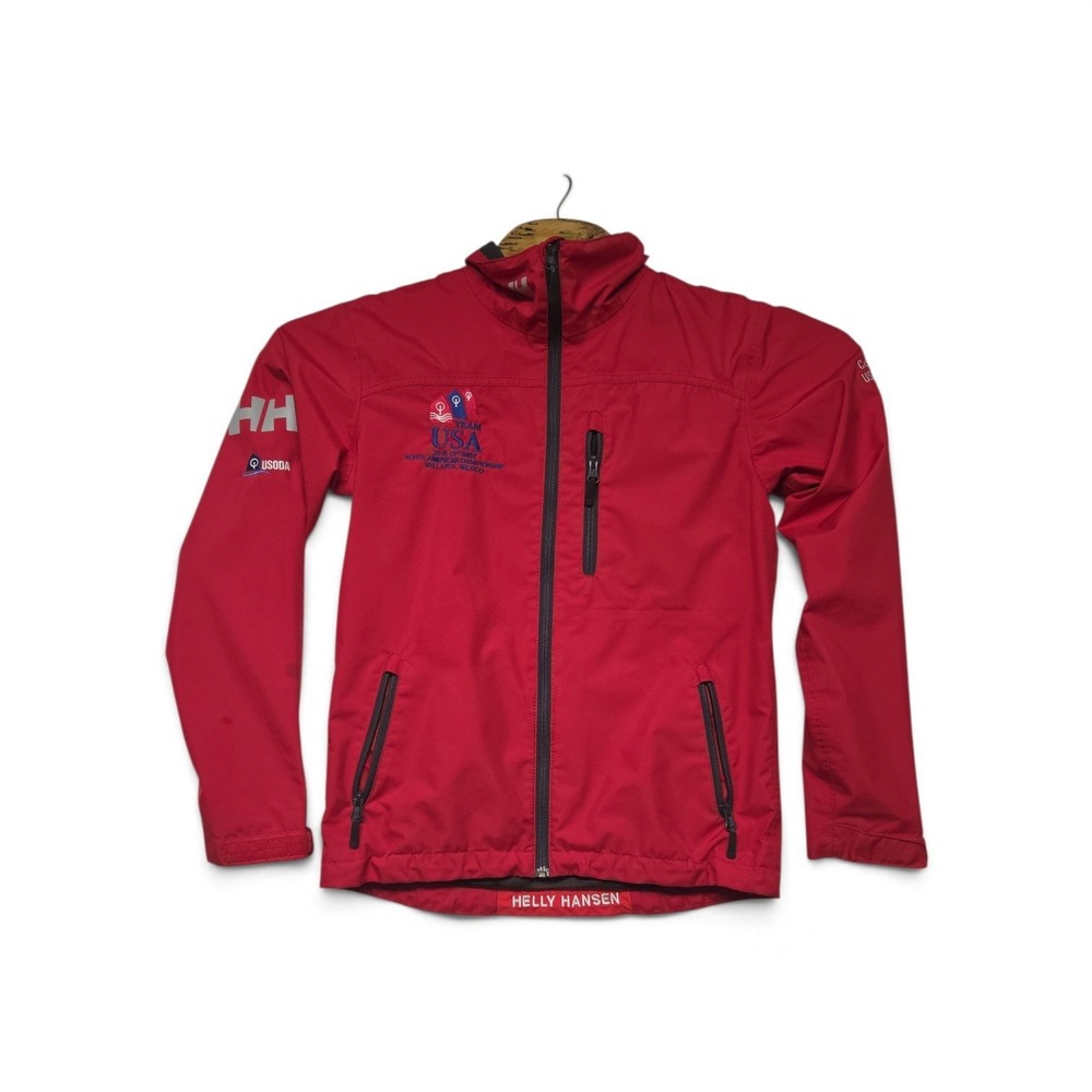 Helly Hansen Mens Team USA 2018 Optimist North American Sailing Jacket Red XXS